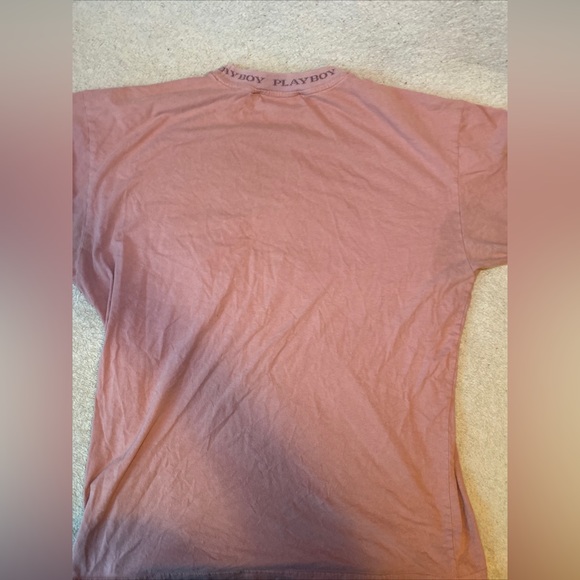 Playboy Pink Graphic Logo Short Sleeve Men T-Shirt Size Medium Runs Small - Picture 3 of 5